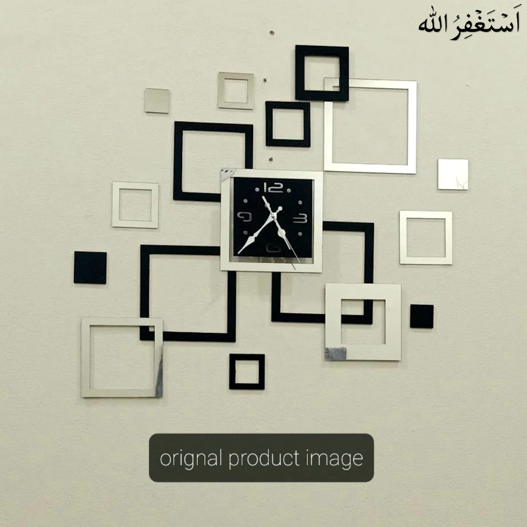 Square Frame Clock,