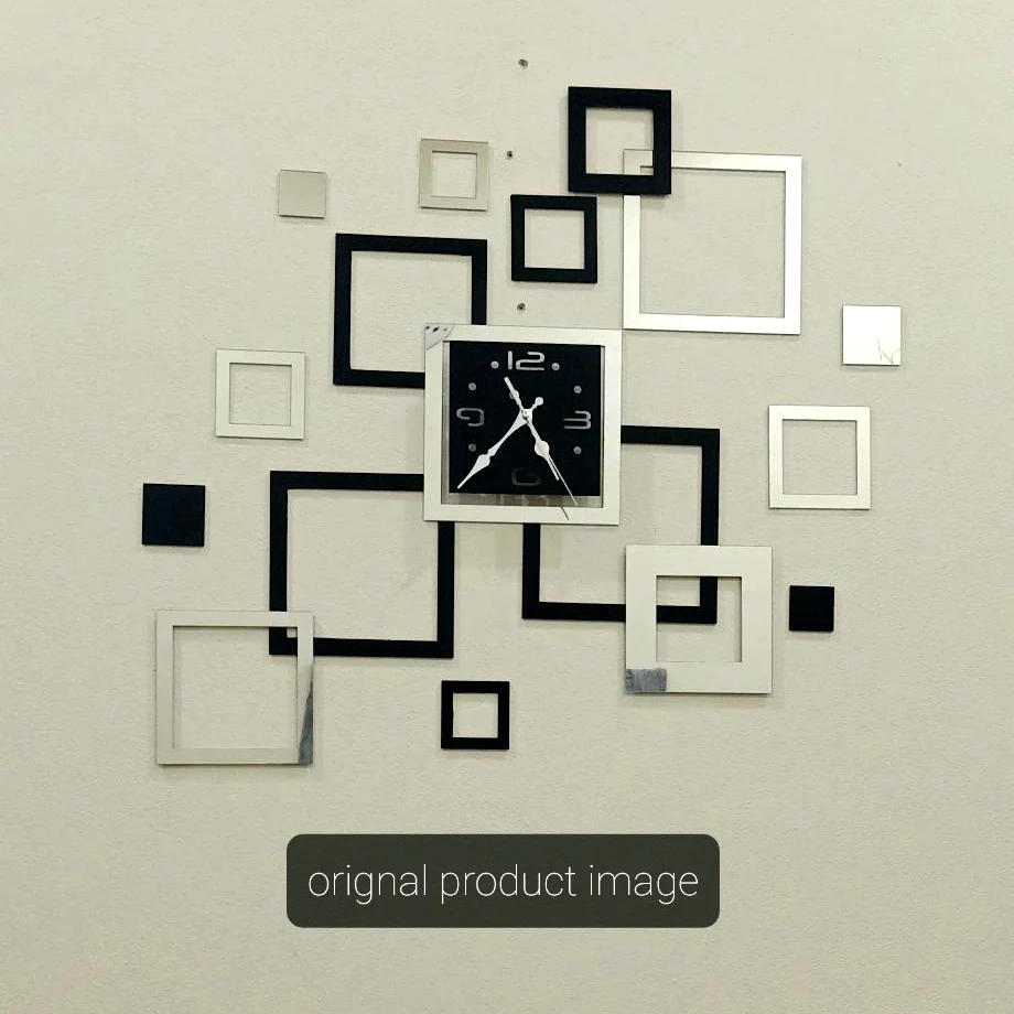 Square Frame Clock,
